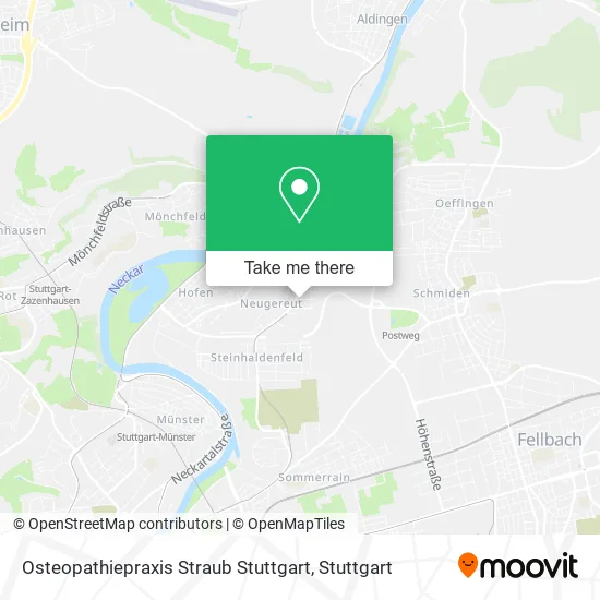 Карта Osteopathiepraxis Straub Stuttgart