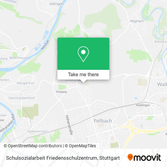 Schulsozialarbeit Friedensschulzentrum map