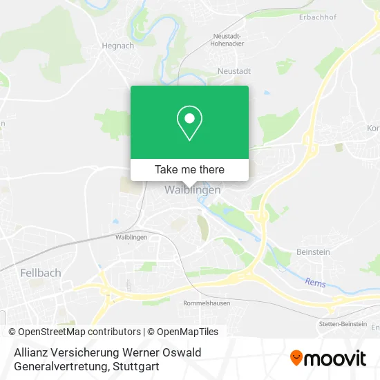 Карта Allianz Versicherung Werner Oswald Generalvertretung