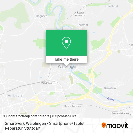 Карта Smartwerk Waiblingen - Smartphone / Tablet Reparatur