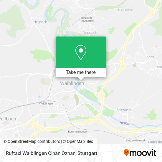 Ruftaxi Waiblingen Cihan Özhan map