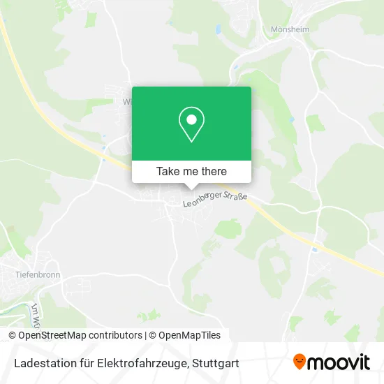 Карта Ladestation für Elektrofahrzeuge