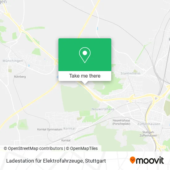 Карта Ladestation für Elektrofahrzeuge