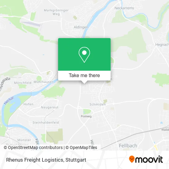 Rhenus Freight Logistics map