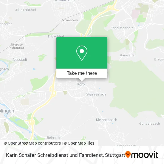 Karin Schäfer Schreibdienst und Fahrdienst map