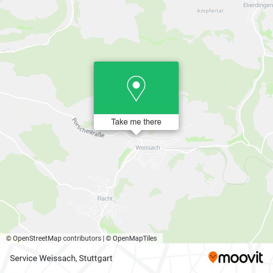 Service Weissach map