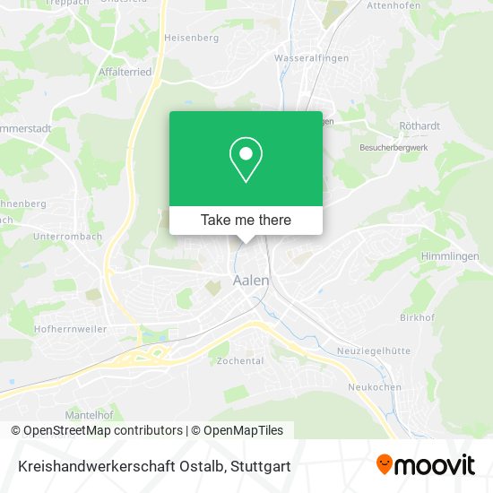 Карта Kreishandwerkerschaft Ostalb