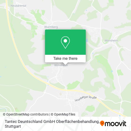 Tantec Deuntschland GmbH Oberflächenbehandlung map