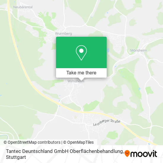 Карта Tantec Deuntschland GmbH Oberflächenbehandlung