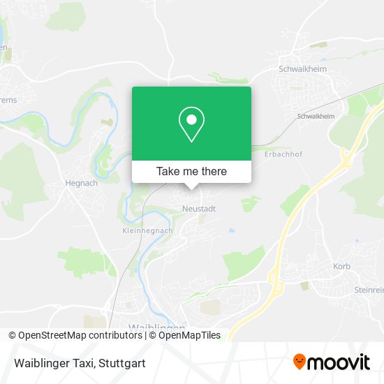 Waiblinger Taxi map