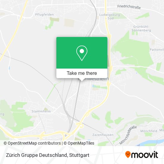 Zürich Gruppe Deutschland map