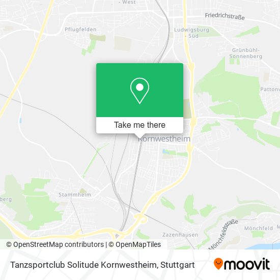 Tanzsportclub Solitude Kornwestheim map