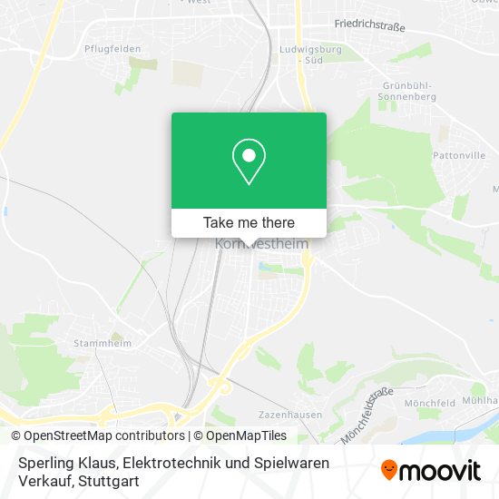 Карта Sperling Klaus, Elektrotechnik und Spielwaren Verkauf