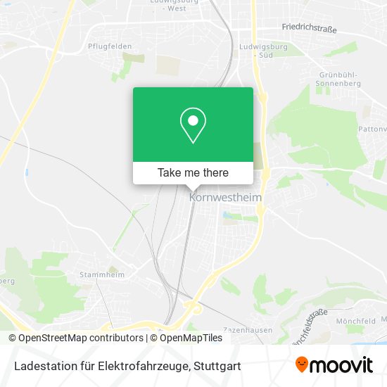 Карта Ladestation für Elektrofahrzeuge