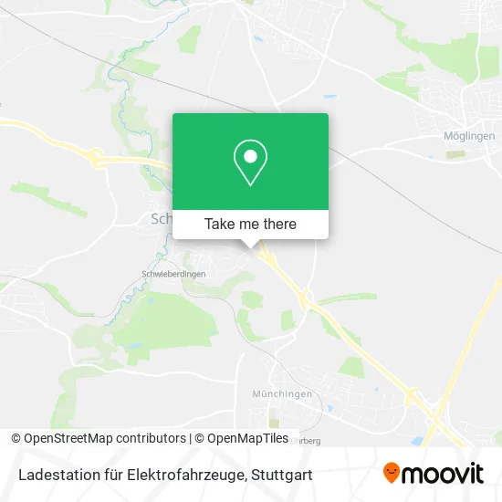 Карта Ladestation für Elektrofahrzeuge