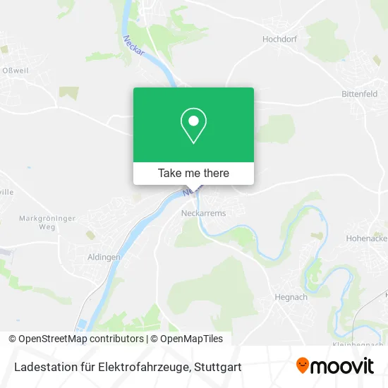 Карта Ladestation für Elektrofahrzeuge
