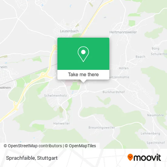 Карта Sprachfaible