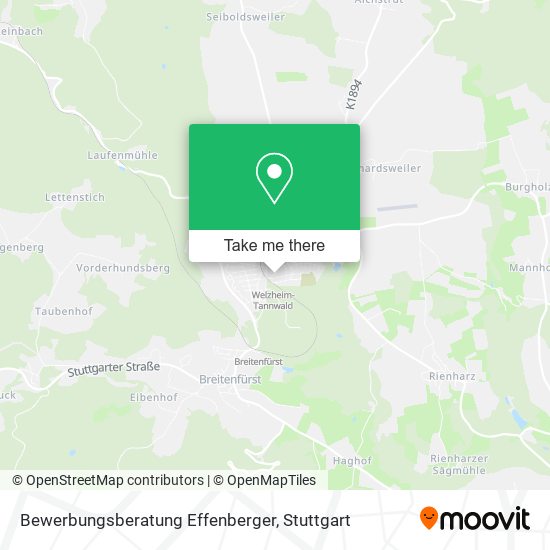Bewerbungsberatung Effenberger map