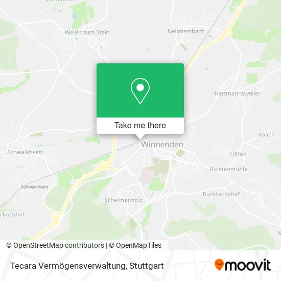 Карта Tecara Vermögensverwaltung
