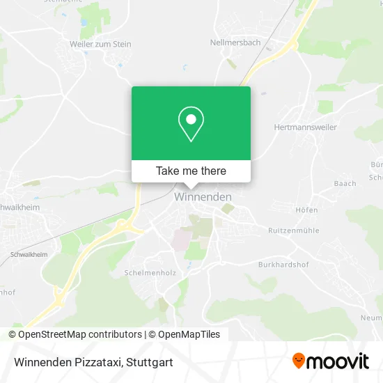 Карта Winnenden Pizzataxi