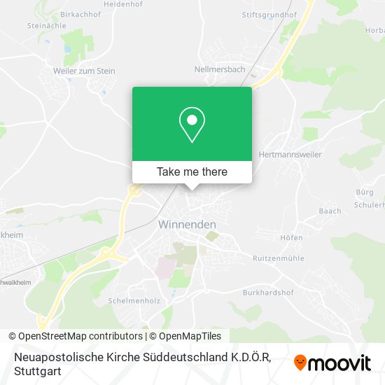 Neuapostolische Kirche Süddeutschland K.D.Ö.R map