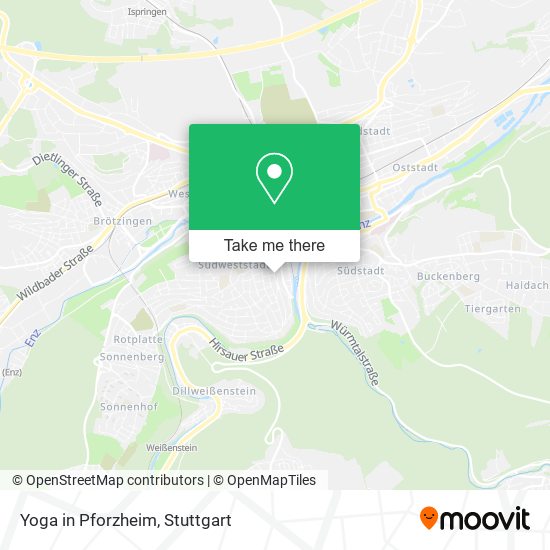 Yoga in Pforzheim map