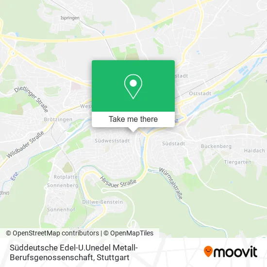 Карта Süddeutsche Edel-U.Unedel Metall-Berufsgenossenschaft