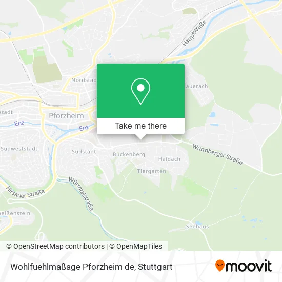 Карта Wohlfuehlmaßage Pforzheim de