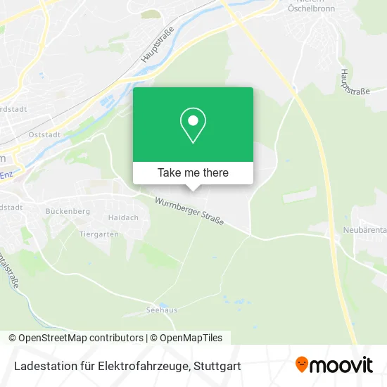 Карта Ladestation für Elektrofahrzeuge