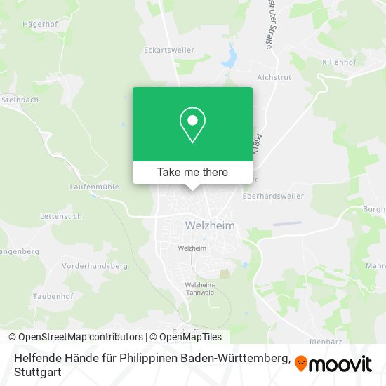 Helfende Hände für Philippinen Baden-Württemberg map