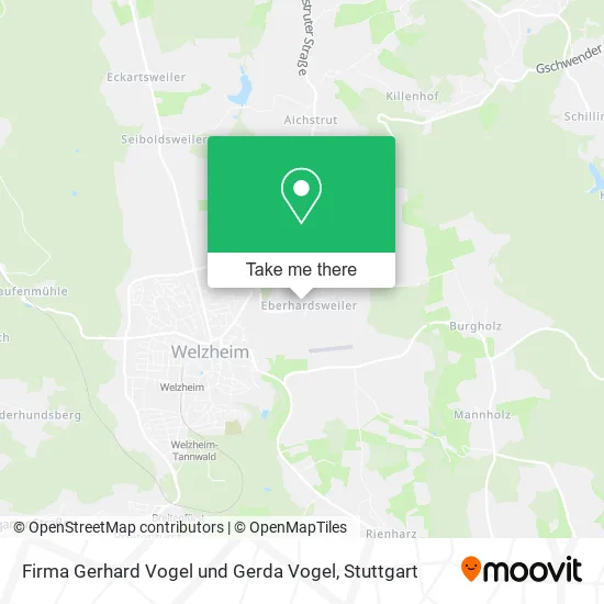 Карта Firma Gerhard Vogel und Gerda Vogel
