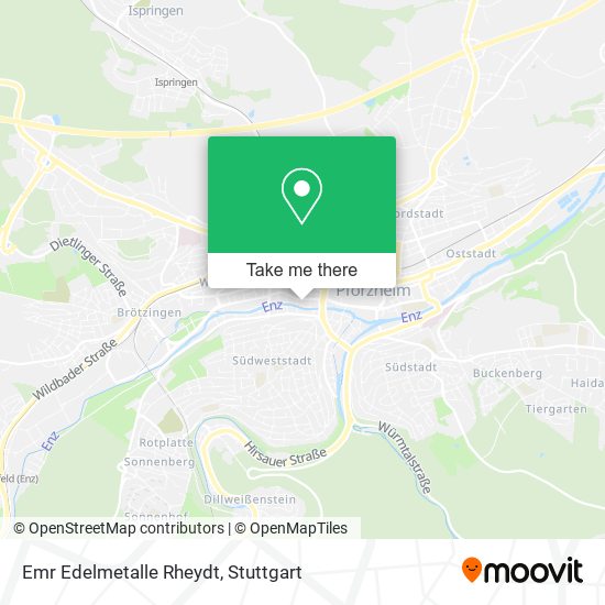 Карта Emr Edelmetalle Rheydt