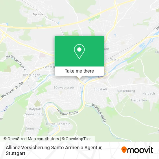 Карта Allianz Versicherung Santo Armenia Agentur