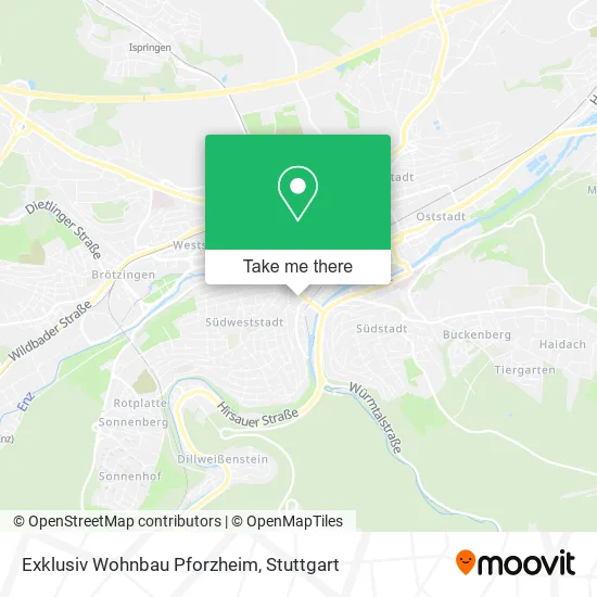 Карта Exklusiv Wohnbau Pforzheim