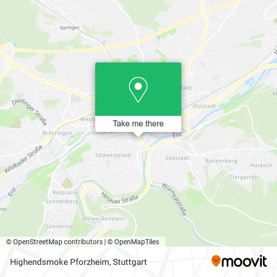 Карта Highendsmoke Pforzheim