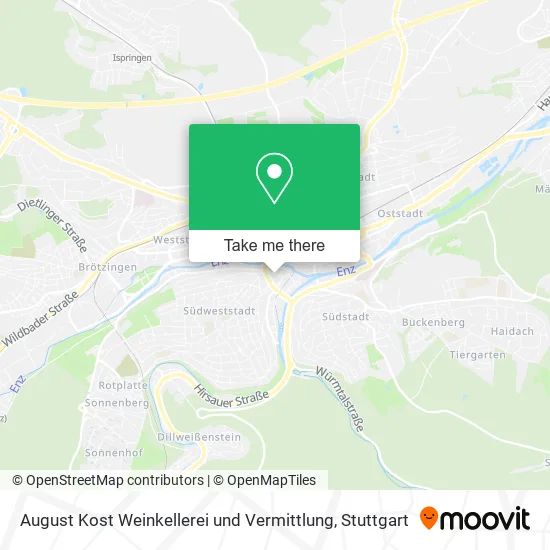 Карта August Kost Weinkellerei und Vermittlung