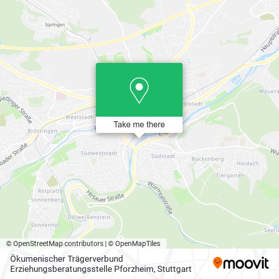 Ökumenischer Trägerverbund Erziehungsberatungsstelle Pforzheim map