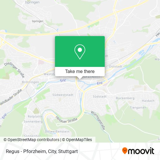 Regus - Pforzheim, City map