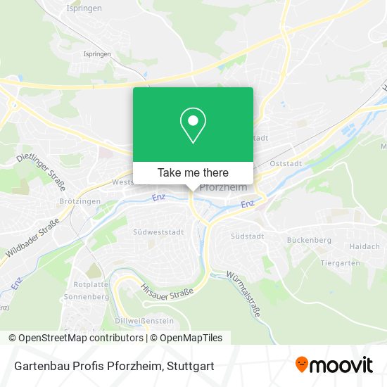 Gartenbau Profis Pforzheim map