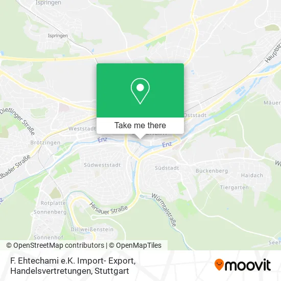 Карта F. Ehtechami e.K. Import- Export, Handelsvertretungen