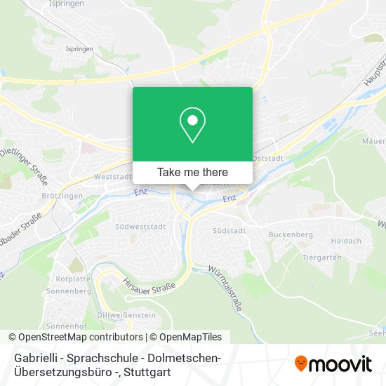 Gabrielli - Sprachschule - Dolmetschen-Übersetzungsbüro - map