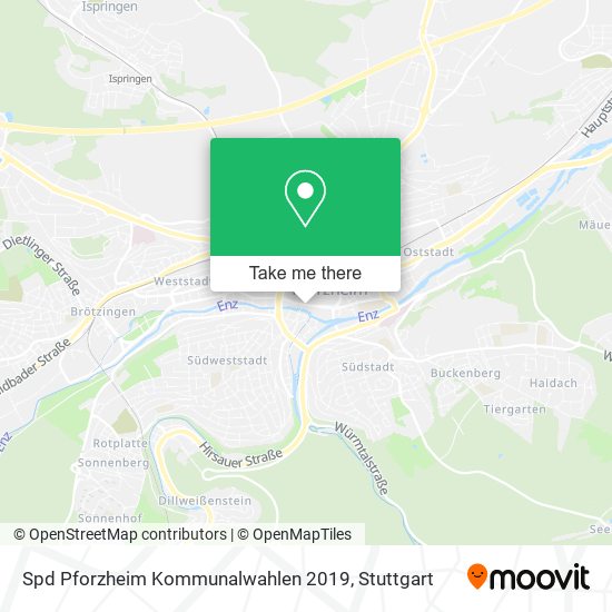 Spd Pforzheim Kommunalwahlen 2019 map