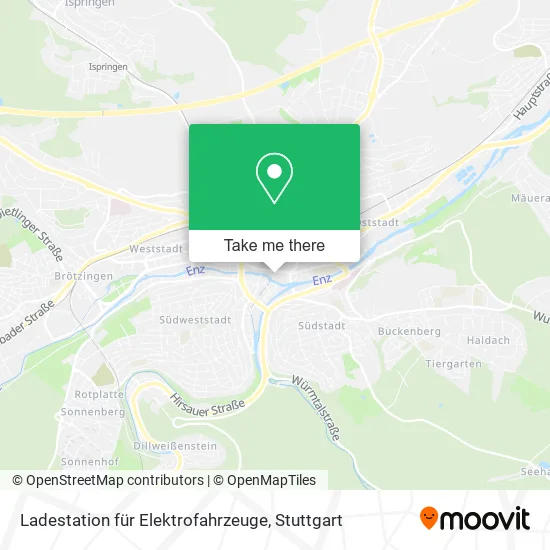 Карта Ladestation für Elektrofahrzeuge