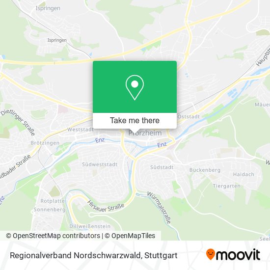 Regionalverband Nordschwarzwald map