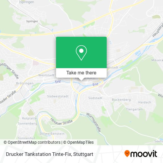 Drucker Tankstation Tinte-Fix map