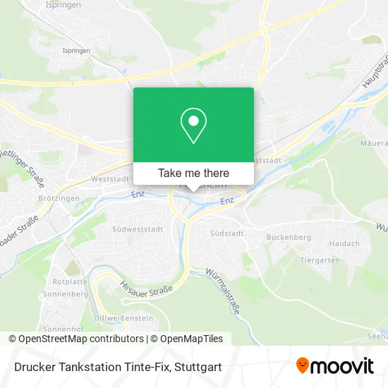 Карта Drucker Tankstation Tinte-Fix
