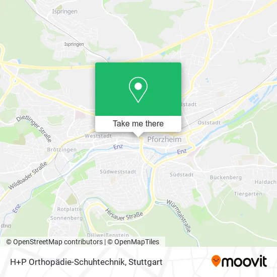 Карта H+P Orthopädie-Schuhtechnik