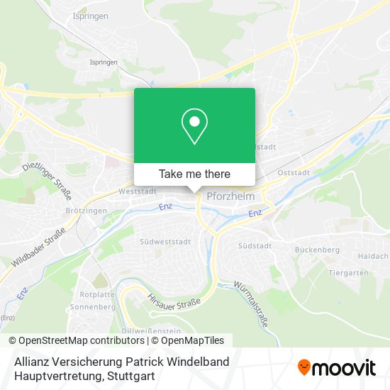 Allianz Versicherung Patrick Windelband Hauptvertretung map