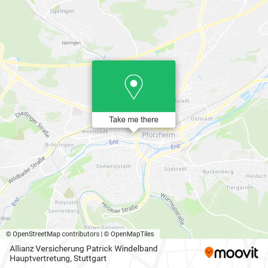 Карта Allianz Versicherung Patrick Windelband Hauptvertretung