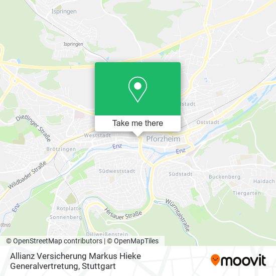 Allianz Versicherung Markus Hieke Generalvertretung map